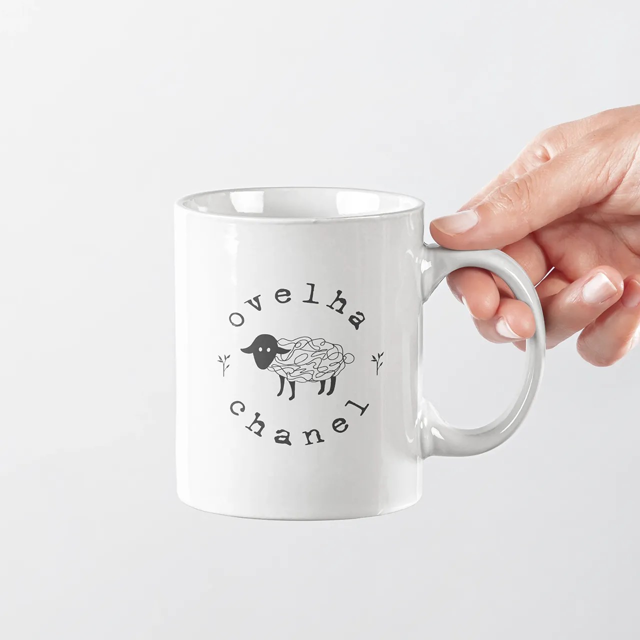 Caneca Ovelha Chanel Logo - Imagem 2